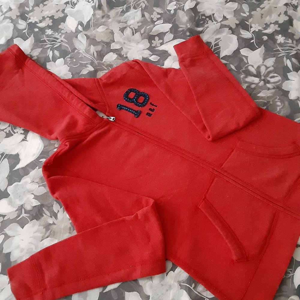 Abercrombie kids - red hoodie size XL - fleece